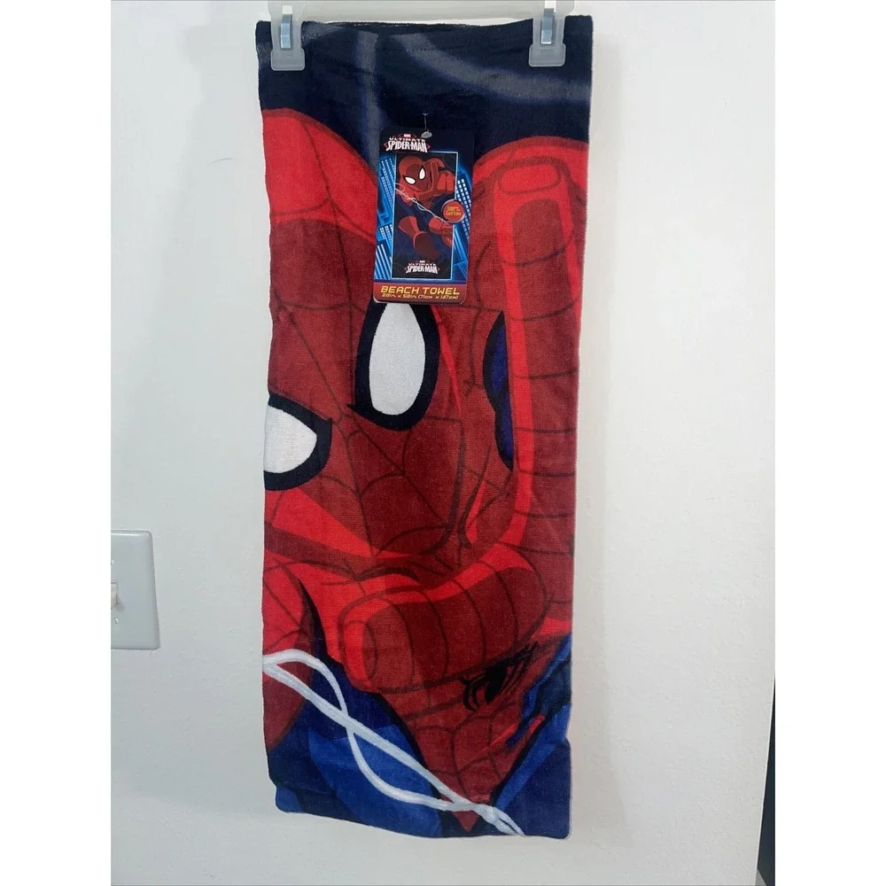 NEW MARVEL SPIDERMAN KIDS BEACH BATH TOWEL 28x58 SUPER SOFT (0141)